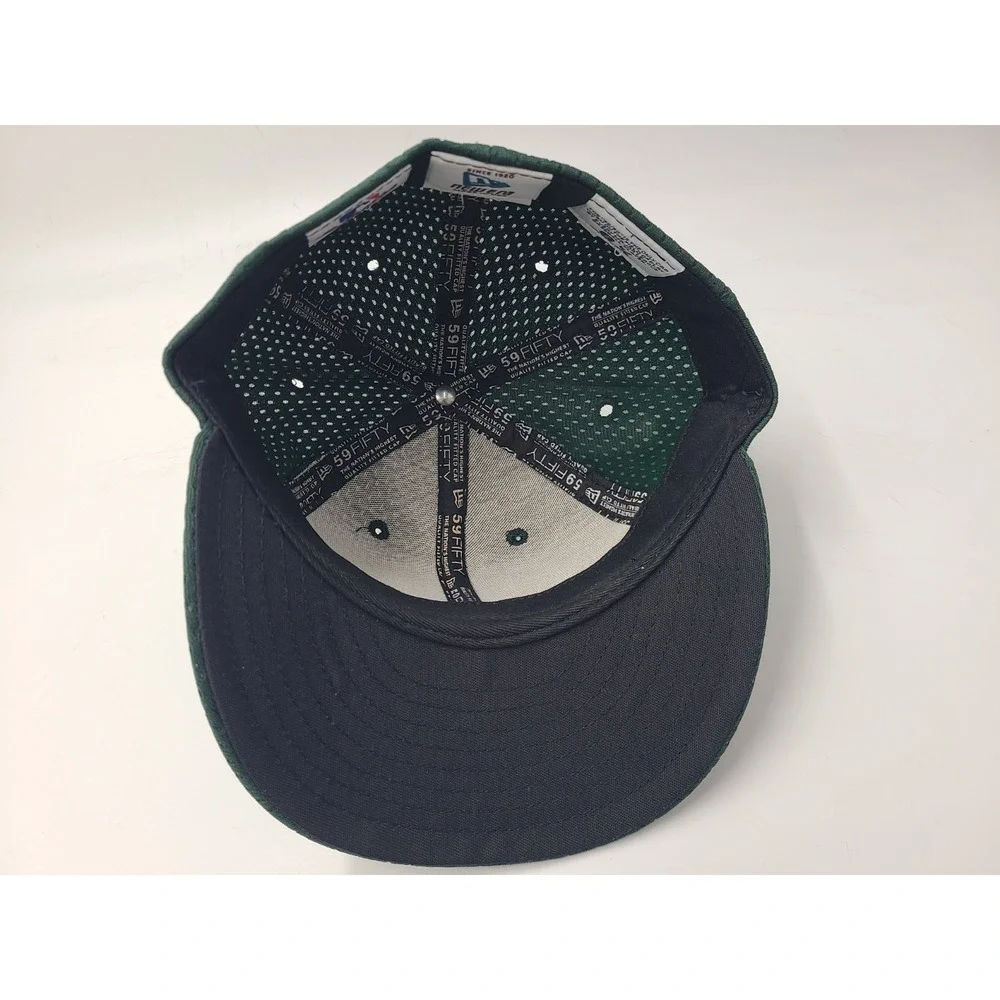 Vintage Oakland Athletics A's Stomper Bats New Era 59Fifty Fitted 6 5/8 Hat Cap‎